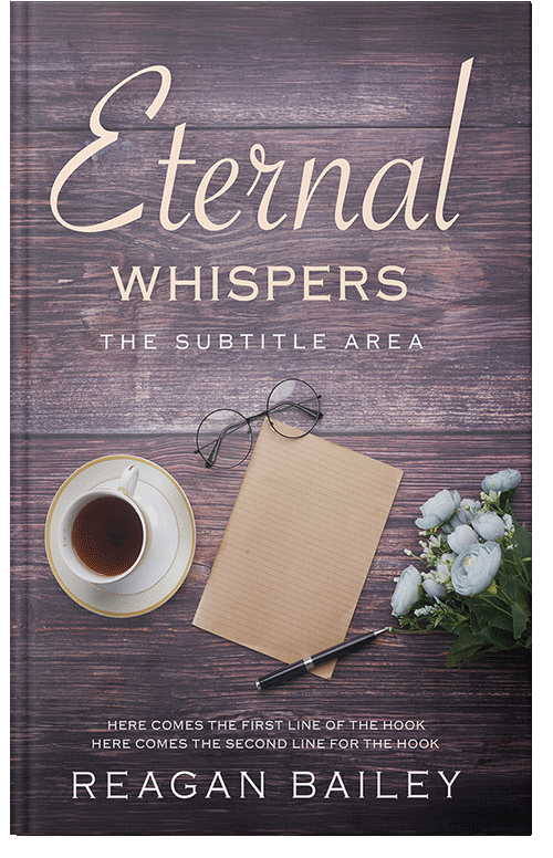 Front view of Premade Poetry Book Cover - Old Lavender