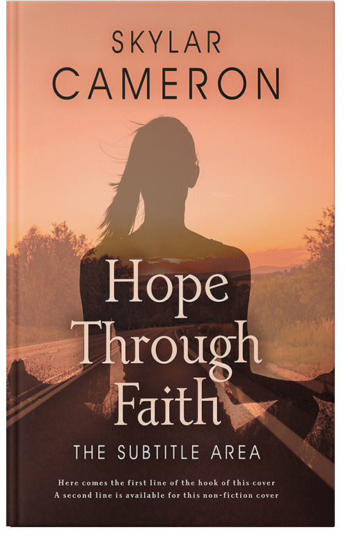 Front view of Premade Religion & Spirituality Book Cover - Whiskey