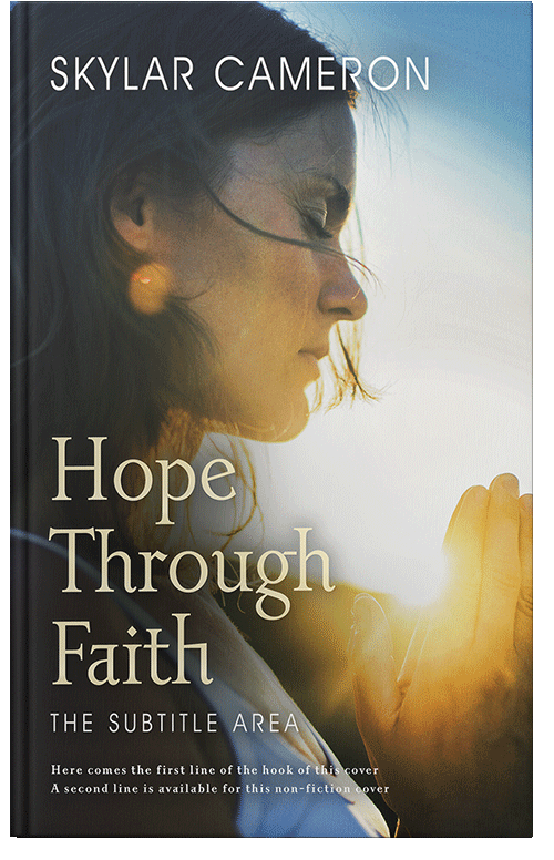 Front view of Premade Religion & Spirituality Book Cover - Bone