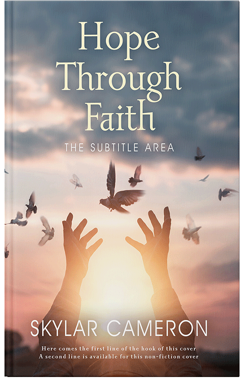 Front view of Akaroa #16520 - Premade Religion & Spirituality Book Cover