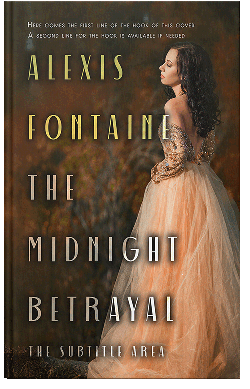 Front view of Premade Royal Romance Book Cover - Whiskey