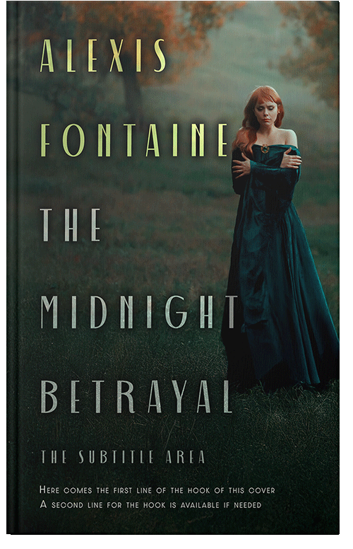 Front view of Premade Fantasy Book Cover - Log Cabin