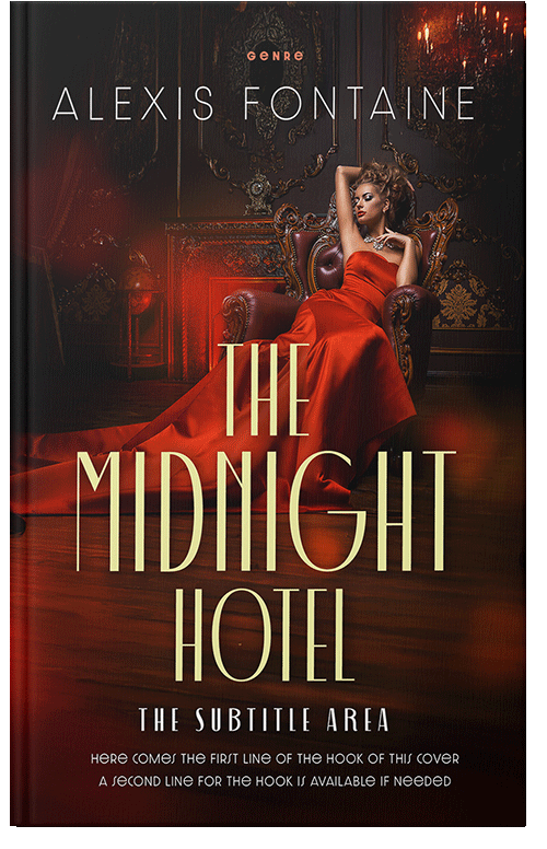 Front view of Premade Royal Romance Book Cover - Wood Bark