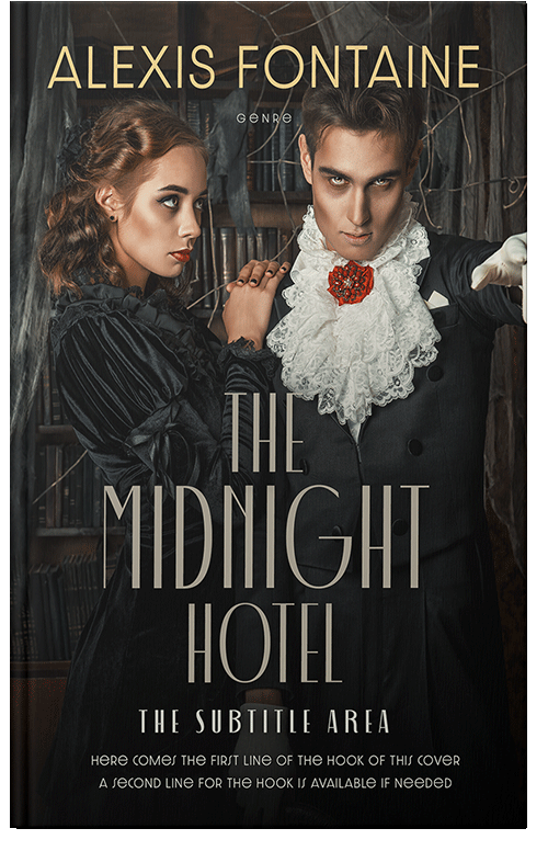 Front view of Premade Horror Book Cover - Indian Khaki