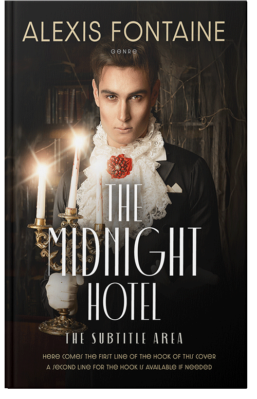 Front view of Premade Horror Book Cover - Vanilla