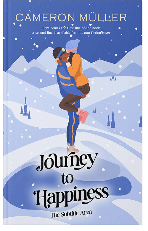 Front view of Premade Romance Book Cover - Sapphire