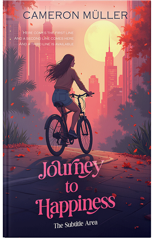 Front view of Premade Chick Lit Book Cover - Chestnut Rose