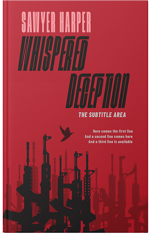 Front view of Premade Apocalyptica Book Cover - Cardinal