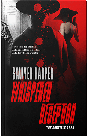 Pre Made Book Cover Black