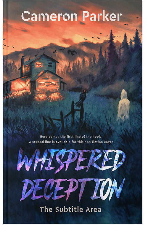 Front view of Premade Horror Book Cover - Burning Sand