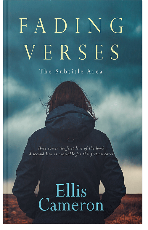 Front view of Premade Literary Fiction Book Cover - Blue Dianne