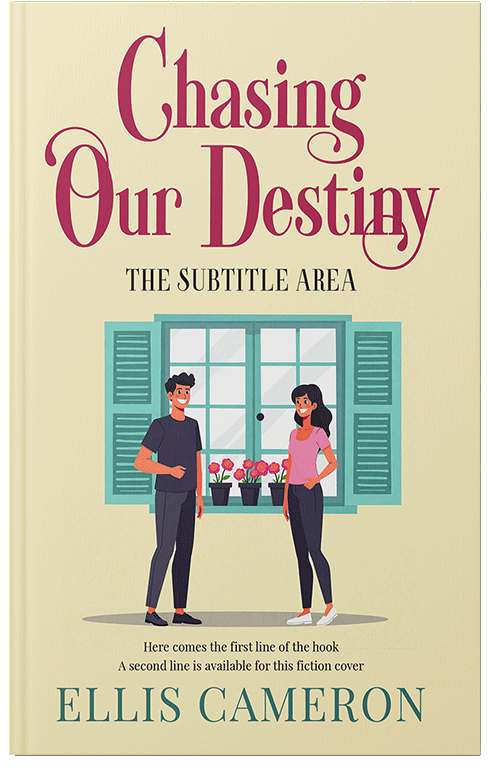 Front view of Premade Romance Book Cover - Fall Green