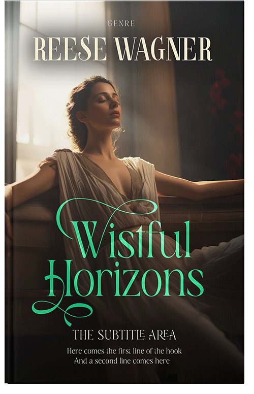 Front view of Premade Historical Book Cover - Oil