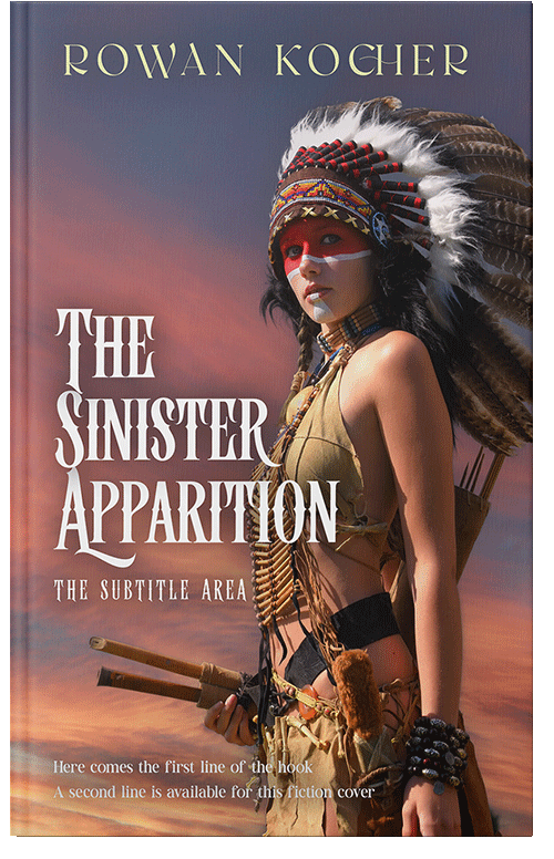 Front view of Ferra #16669 - Premade Action & Adventure Book Cover