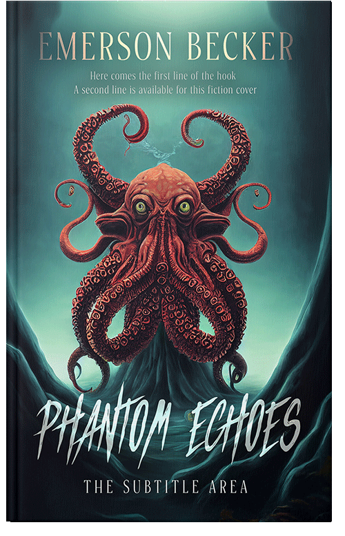 Front view of Premade Horror Book Cover - Ebony Clay