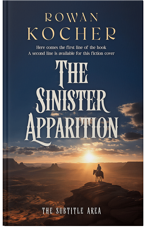 Front view of Premade Action & Adventure Book Cover - Ebony Clay