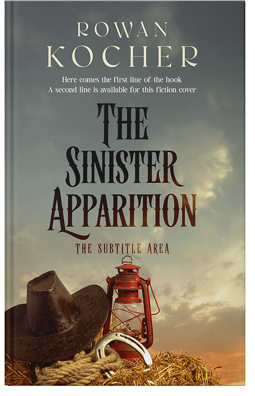 Front view of Premade Mystery & Thriller & Suspense Book Cover - Fuscous Gray