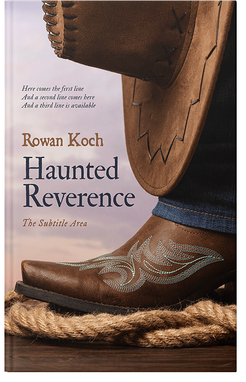 Front view of Premade Western Book Cover - Wafer