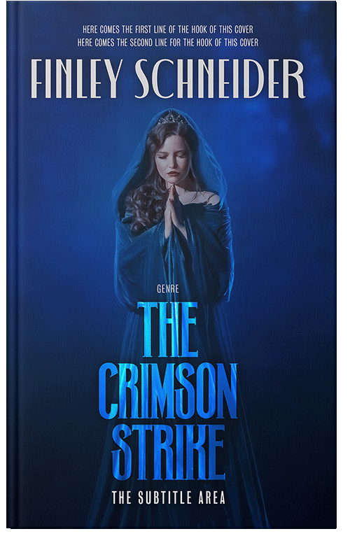 Front view of Premade Fantasy Book Cover - Gulf Blue