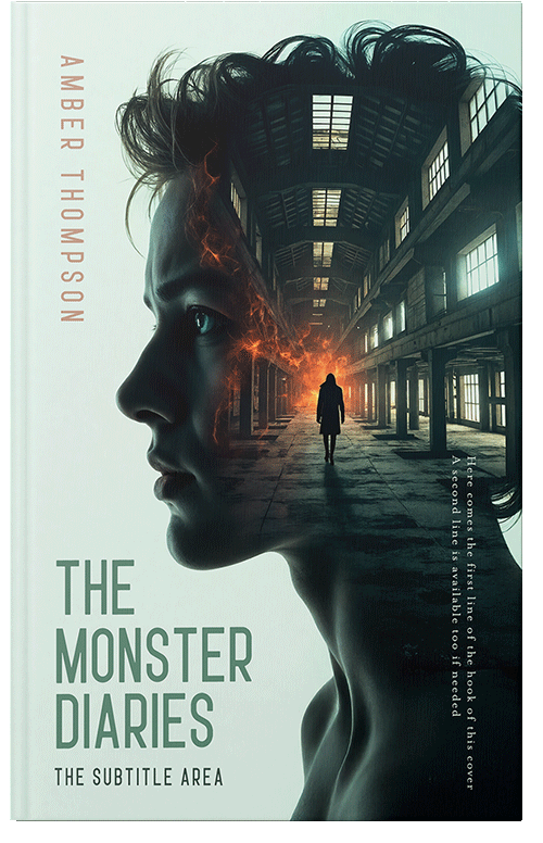 Front view of Premade Mystery & Thriller & Suspense Book Cover - Outer Space