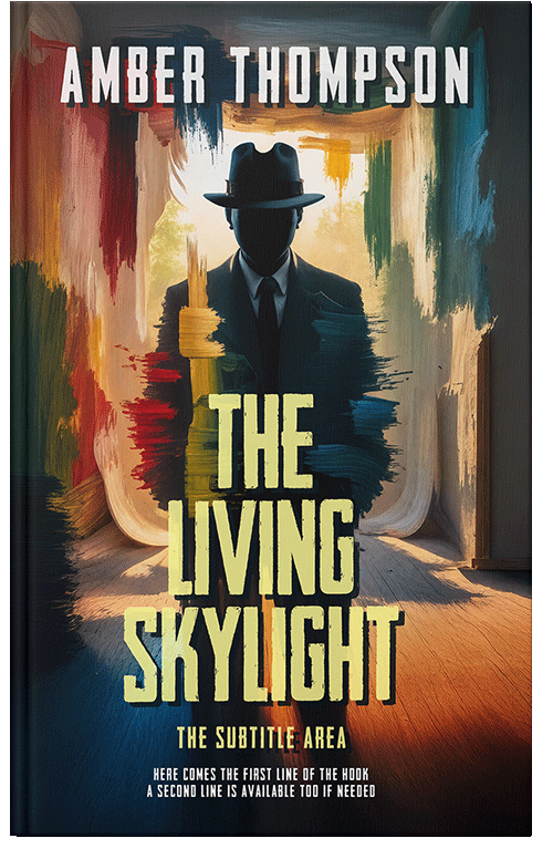 Front view of Premade Action & Adventure Book Cover - Gold Sand