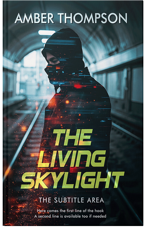 Front view of Premade Mystery & Thriller & Suspense Book Cover - Thistle Green