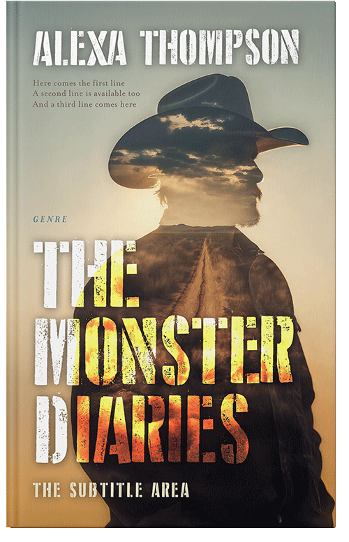 Front view of Premade Action & Adventure Book Cover - Indian Khaki