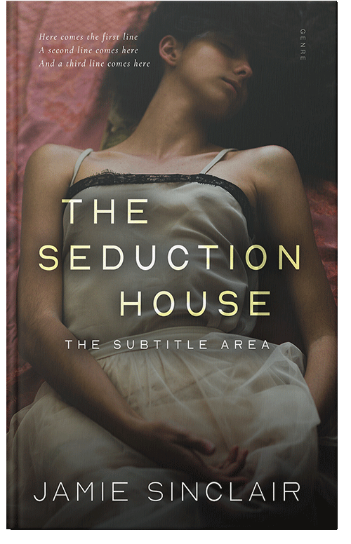 Front view of Premade Romance Book Cover - Taupe