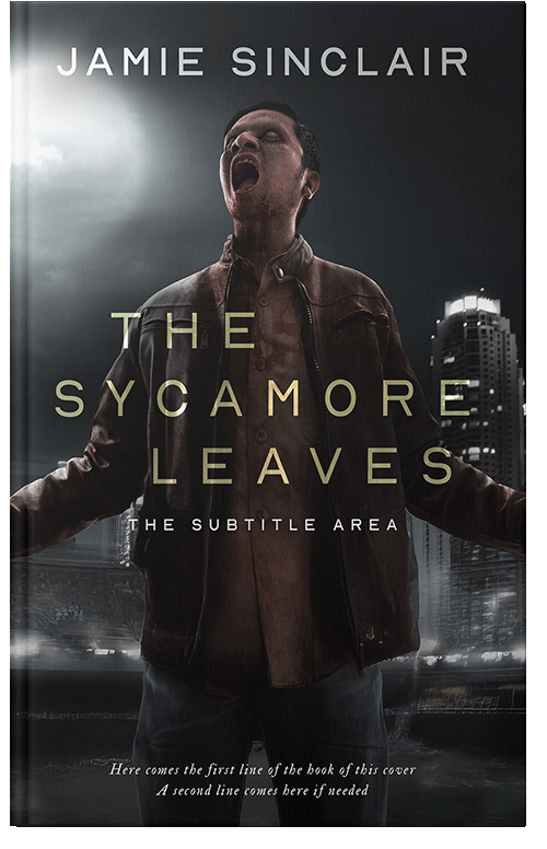 Front view of Cod Gray #16837 - Premade Horror Book Cover