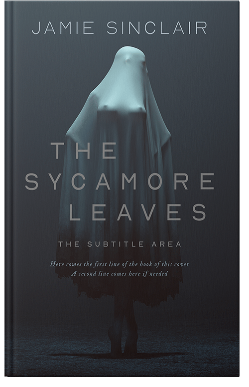 Front view of Premade Horror Book Cover - Shark