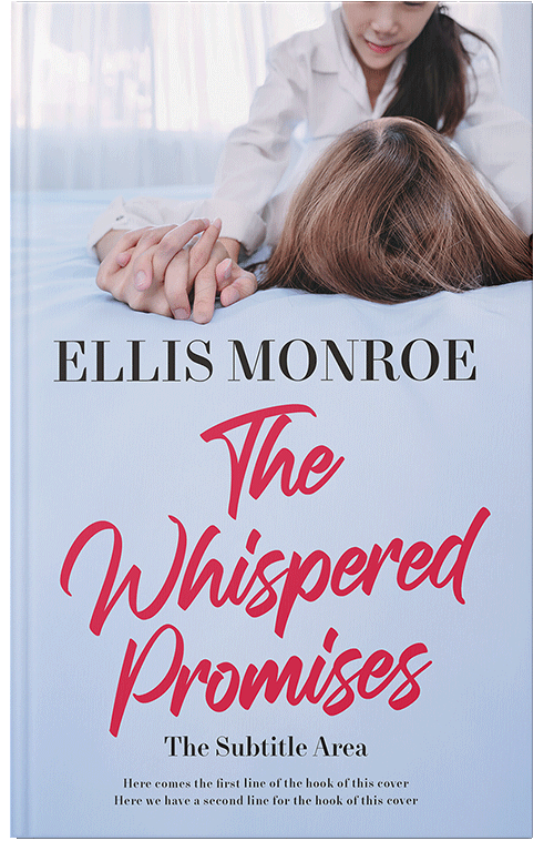 Front view of Premade Romance Book Cover - Periwinkle Gray