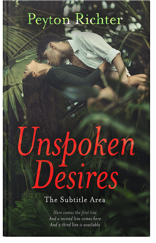 Front view of Premade Erotica Book Cover - Log Cabin