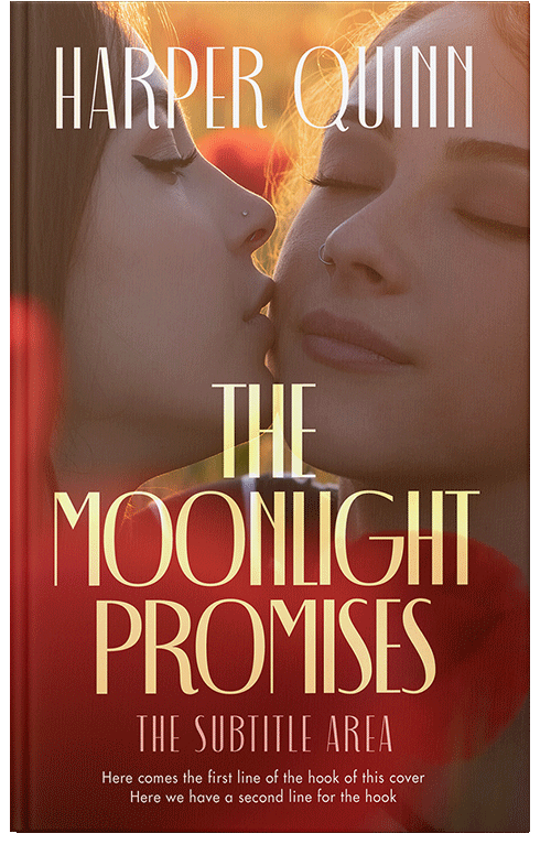 Front view of Premade Romance Book Cover - Burnt Umber