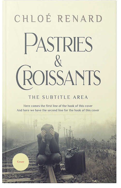 Front view of Mid Gray #16922 - Premade Literary Fiction Book Cover