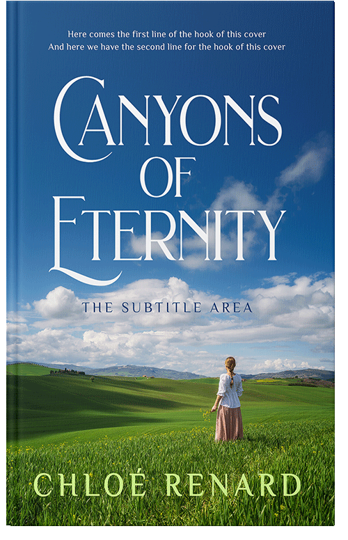 Front view of Premade Literary Fiction Book Cover - Chathams Blue