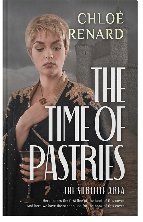 Front view of Premade Historical Book Cover - Masala