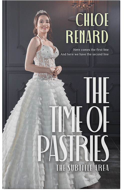 Front view of Premade Romance Book Cover - Gray Nickel