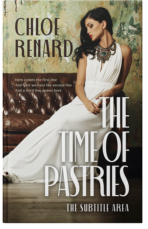 Front view of Premade Romance Book Cover - Soft Amber