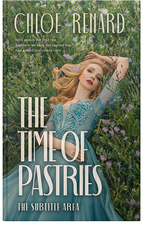 Front view of Premade Romance Book Cover - Axolotl