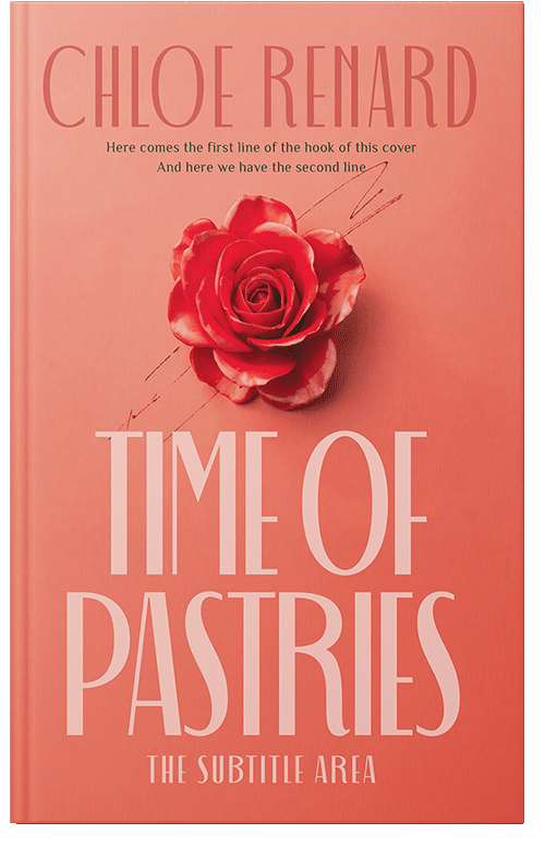 Front view of Premade Romance Book Cover - Apricot