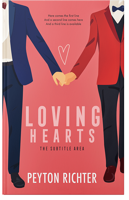 Front view of Premade Romance Book Cover - Burnt Sienna