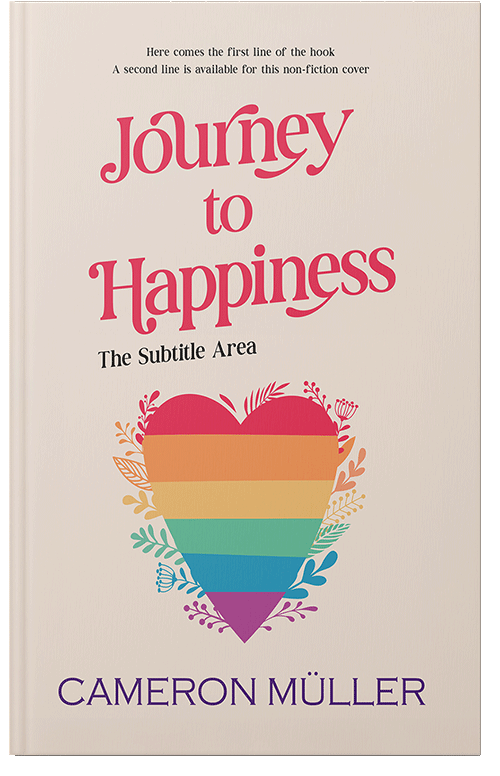 Front view of Premade Nature Book Cover - Pearl Bush