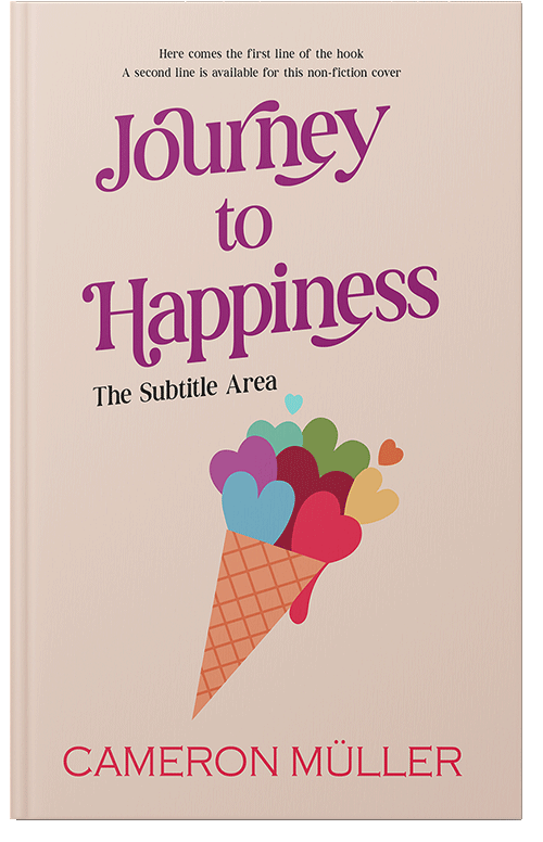 Front view of Premade Chick Lit Book Cover - Bone