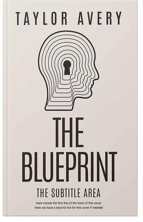 Front view of Premade Abstract Book Cover - Pearl Bush