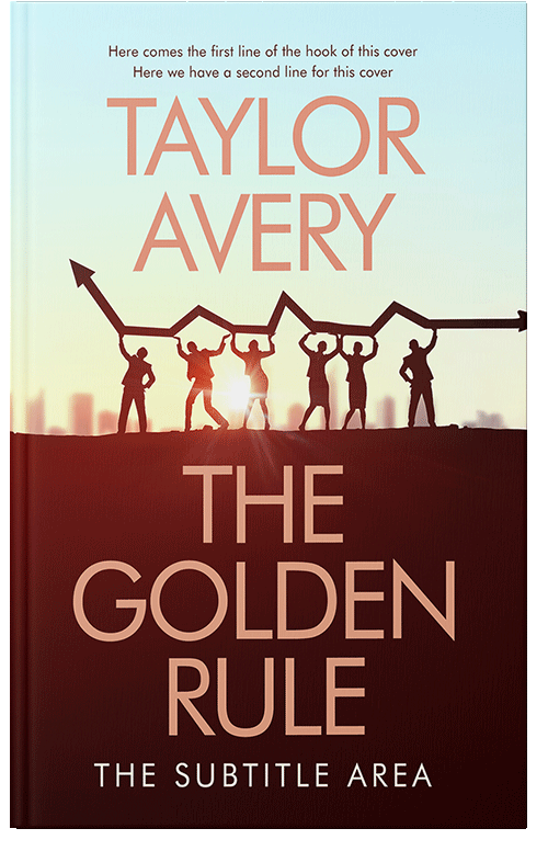 Front view of Premade Business Book Cover - Periglacial Blue