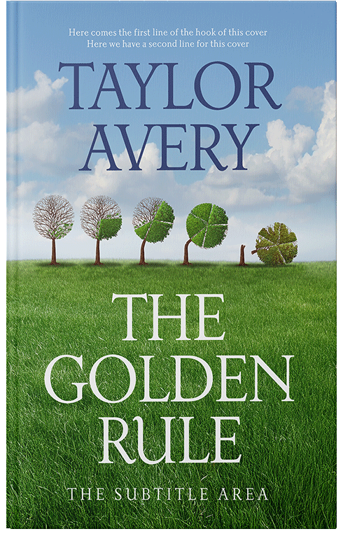 Front view of Premade Nature Book Cover - Fern Frond