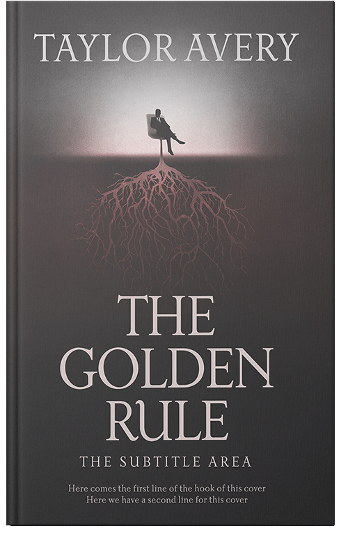 Front view of Premade Abstract Book Cover - Tundora