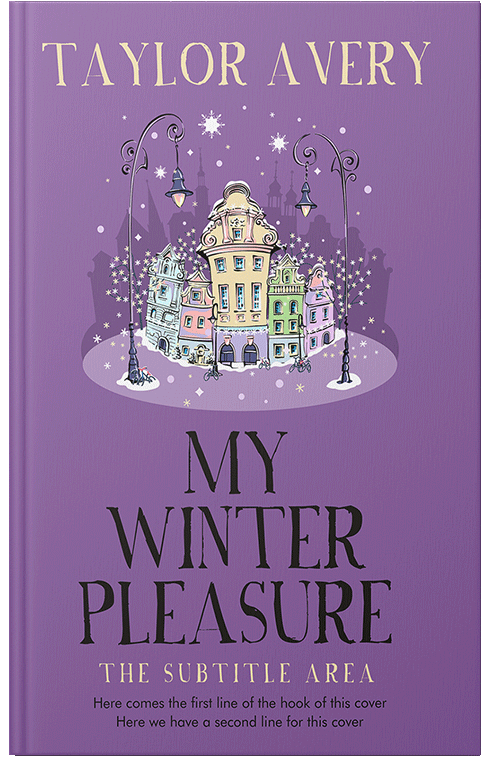 Front view of Premade Fantasy Book Cover - Trendy Pink