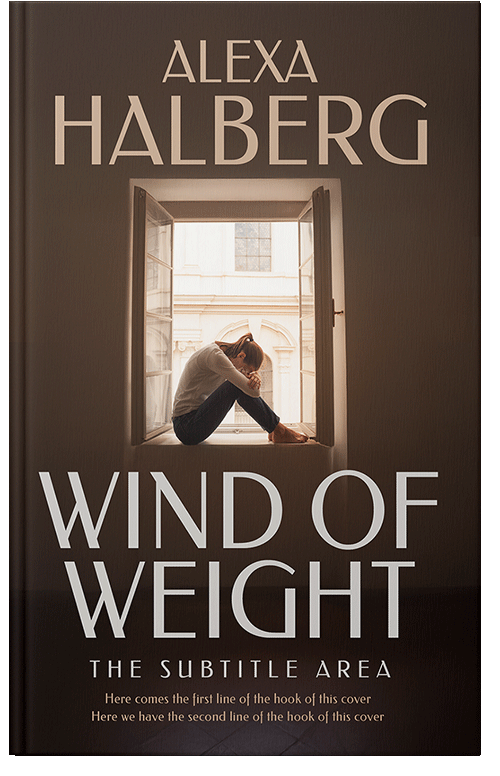 Front view of Premade Self-Improvement & Self-Help Book Cover - Eclipse