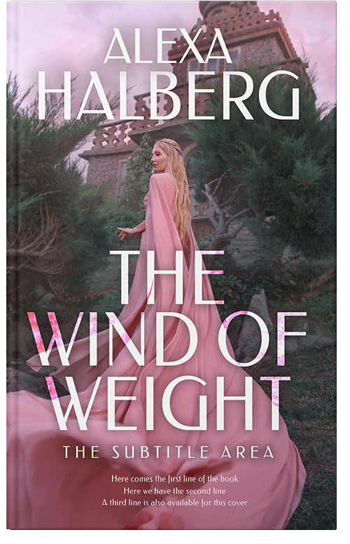 Front view of Premade Fantasy Book Cover - Copper Rose